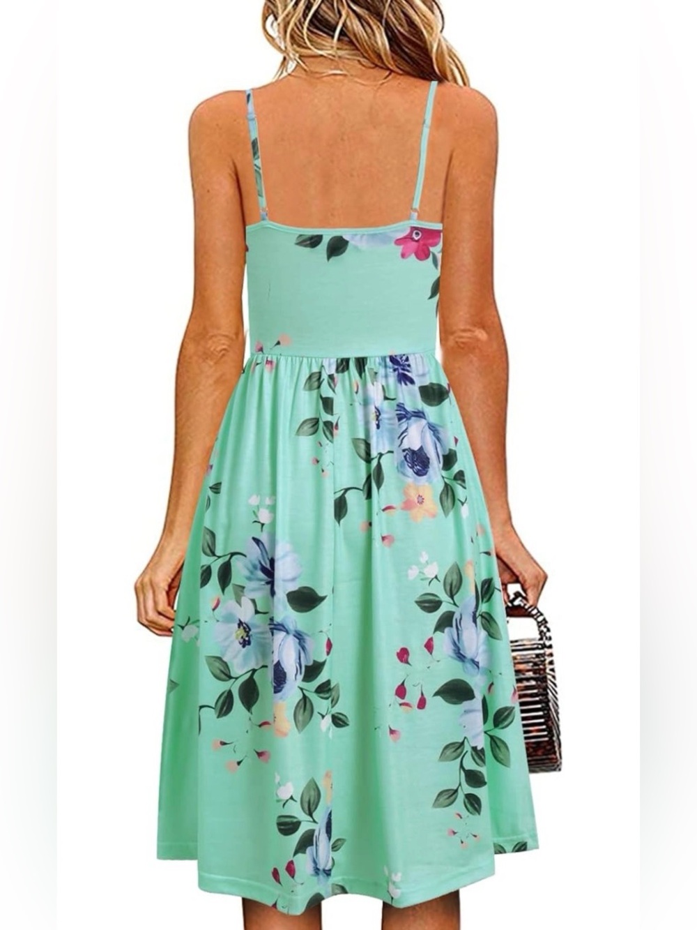 NWT Women’s Floral Print A-line Dress - Picture 2 of 3